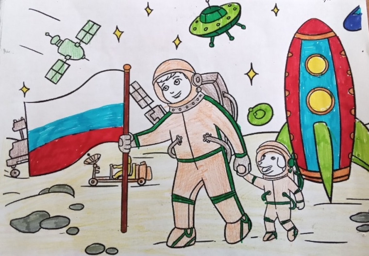 День космоса в летнем пришкольном лагере.